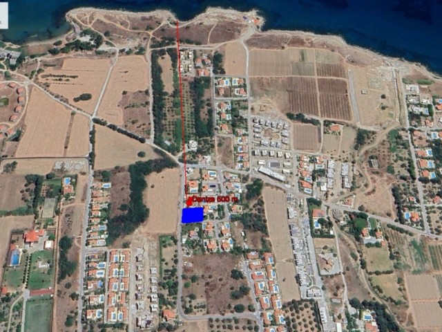 Girne Lapta bölgesinde Esdeger koçanli 880m2 satılık köşe arsa / 05488600404 - Fotoğraf 3