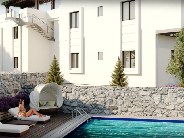 Girne Çatalköy Satılık 3+1 Bahçeli Daire 225.000 STG/+905338202346 - Fotoğraf 2