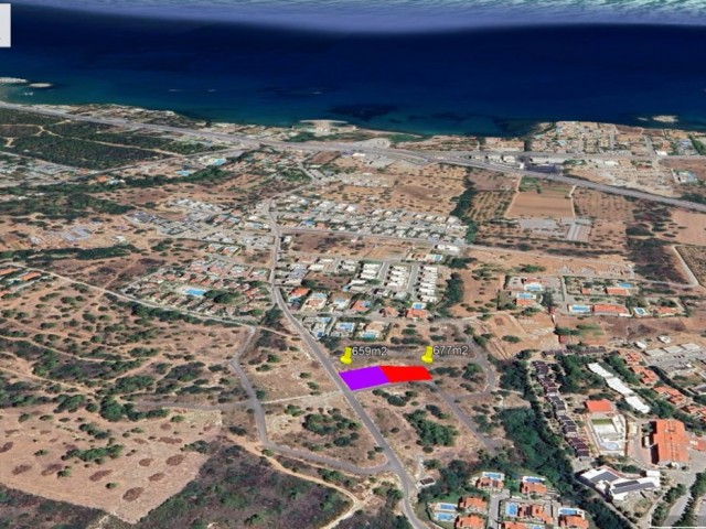 Girne Edremit Bölgesinde Hasanuzun Petrolun Arkasında Deniz Dag Manzaralı Satılık Parseller - Fotoğraf 2