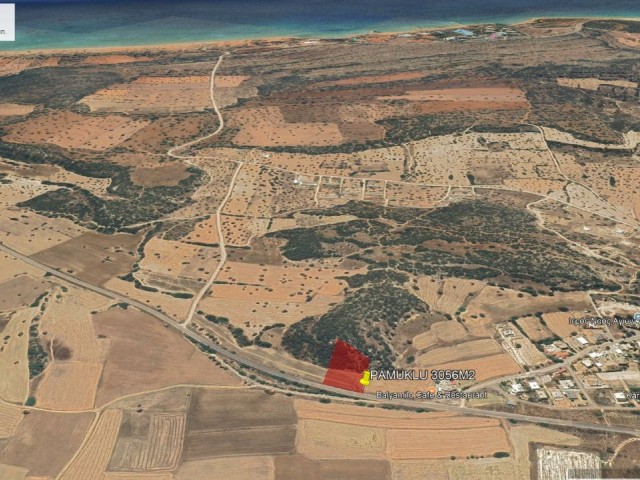 Pamuklu Köyünde Karpaz Devlet Hastahanesi Projesinin Karşısında Kaçırılmayacak Tarla 3056m2 - Fotoğraf 4