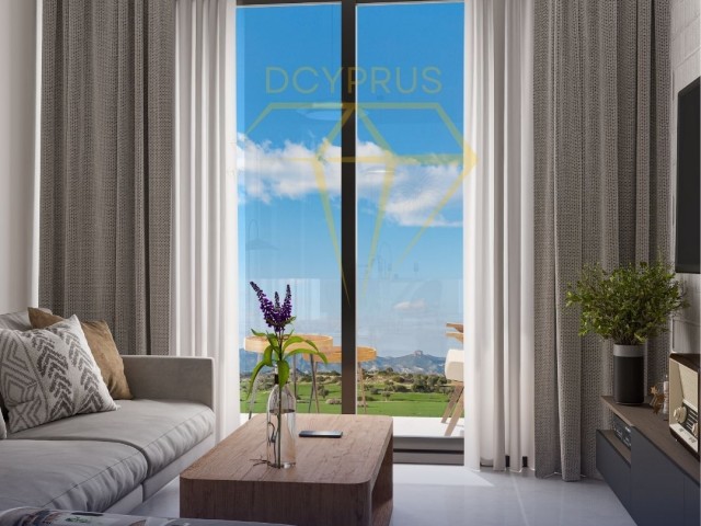 DAĞ VE DENİZ MANZARALI  İSKELE   1+1 SATILIK DAİRE