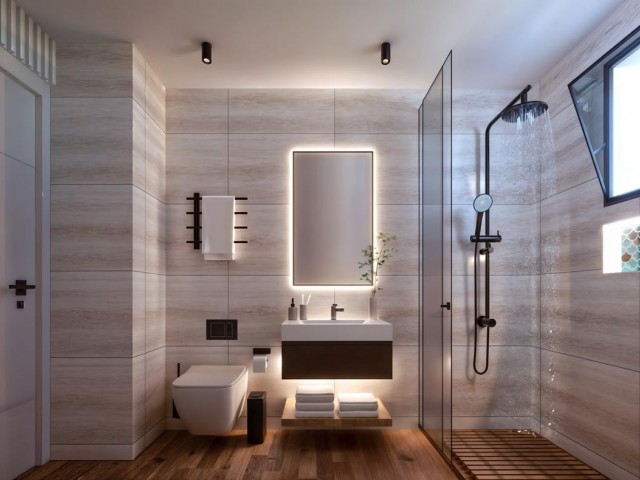 Lapta'da Dağ ve Deniz Manzaralı Muhteşem Bir Kompleksten Satılık 2+1 Penthouse Daireler! - Fotoğraf 2