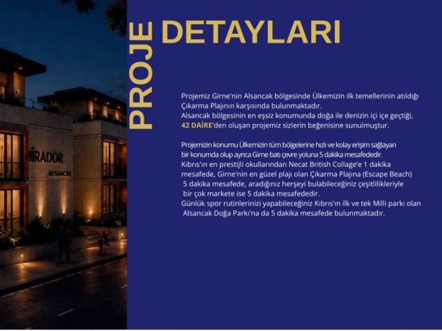 Girne Alsancak'ta Doğa Manzaralı,Asansörlü 2+1 Daireler, 210,0000stg den başlayan fiyatlarla - Fotoğraf 2