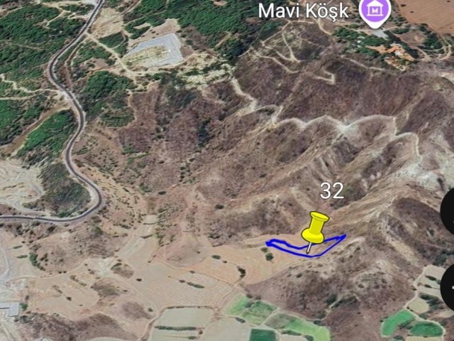 Satılık Girne/geçitköy Baraj Manzaralı 3 Dönüm Fırsat Fiyatta Fırsat Arazi - Fotoğraf 1