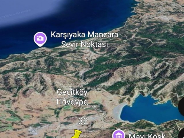 Satılık Girne/geçitköy Baraj Manzaralı 3 Dönüm Fırsat Fiyatta Fırsat Arazi - Fotoğraf 3