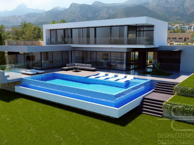 Bellapais'te Yarım İnşaat Lüks Villa - Fotoğraf 3