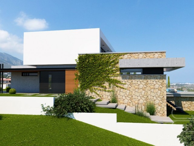 Bellapais'te Yarım İnşaat Lüks Villa - Fotoğraf 4