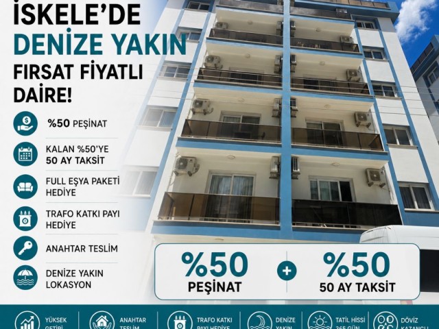 İskele Longbeach Bölgesinde Anahtar Teslim Ful Eşyalı Daireler - Fotoğraf 2