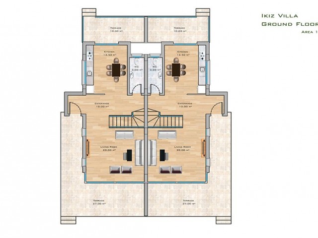 ESENTEPE – TURTLE BAY VILLAGE’DA 240 M² BÜYÜK TERASLI 3+1 SATILIK DAİRE