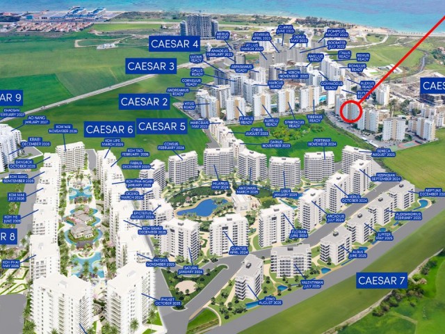 İskele Caesar Resort-1 (octavıus) 2+1 Satılık Ful Eşyalı Koçanlı - Fotoğraf 2
