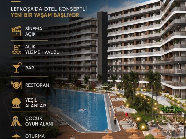 Minareliköyde ( Vinova Lefkoşa Projesi) Satılık Daireler Temmuz 2029 Teslim - Fotoğraf 1