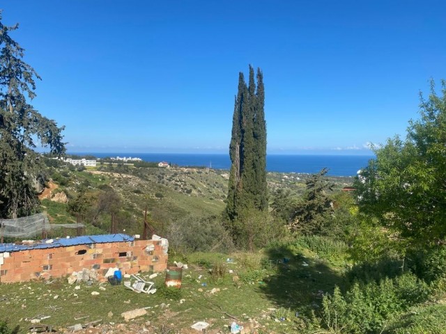 Girne Arapköyde Deniz Manzaralı Satılık Arsa - Fotoğraf 2