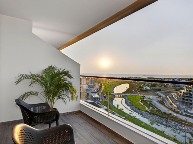 İskele Long Beach'te Bahçe Manzaralı  1+0 Daire!