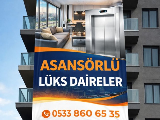 Küçük Kaymaklı Bölgesinde Türk Malı Asansörlü 85m2 2+1 Satılık Lüks Daireler - Fotoğraf 2