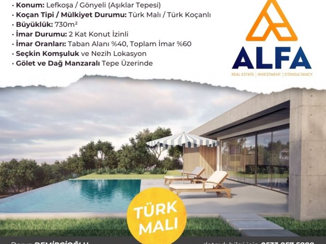 Lefkoşa’nın Prestijli Noktasında, Aşıklar Tepesi’nde, Hayallerinizdeki Yaşama Yer Açın 📍