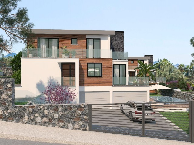 Çatalköy'De Süper Lüks 4+1 Yeni Bitmiş Villalar