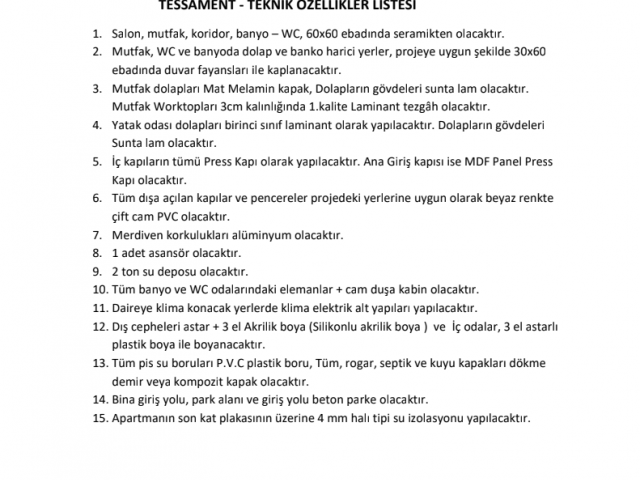 PROJEDEN LANSMAN FİYATIYLA GENİŞ VE LÜKS 3+1 DAİRELER