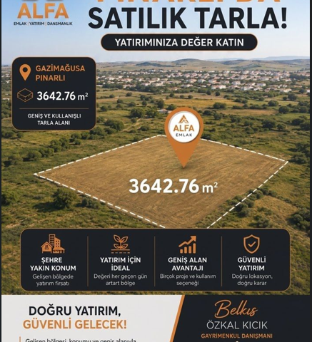 GAZİMAĞUSA PINARLI SATILIK TARLA
