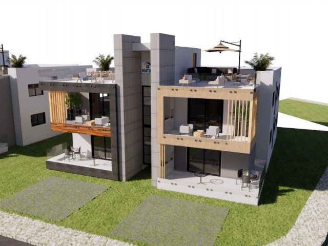 Lefkoşa Alayköy Bölgesinde YENİ SATILIK 3+1 ZEMİN KAT DAİRELER - Fotoğraf 1