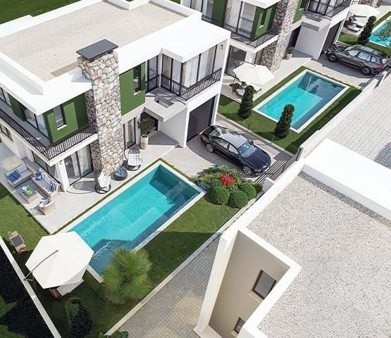 Kuzey Kıbrıs Satılık Villa | Zeytinlik Girne’de Özel Havuzlu 3 Yatak Odalı Lüks Gayrimenkul
