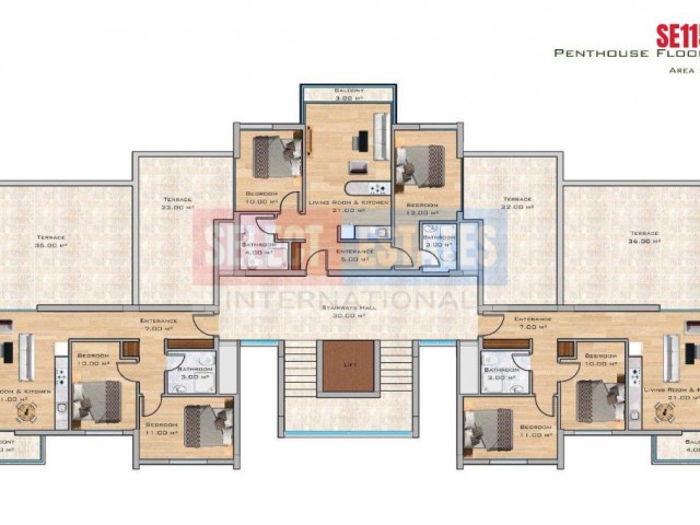Girne Merkezde Hemen Teslim Penthouse