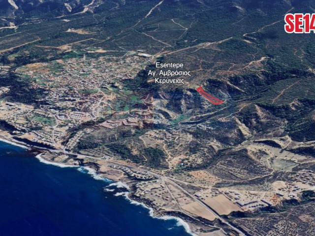 Esentepe`de Deniz Manzaralı Geniş Arazi, Kuzey Kıbrıs Satılık Emlaklar
