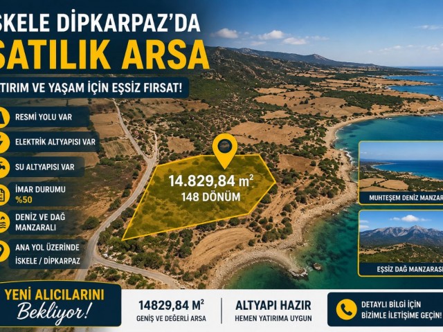 İskele, Dipkarpaz'da imara açık satılık arsalar... - Fotoğraf 1