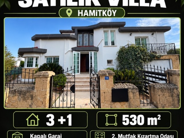 Lefkoşa Hamitköy'de 3+1 Yarı Eşyalı Villa, Şehir ve Doğa Manzarası ile Satılık! - Fotoğraf 1