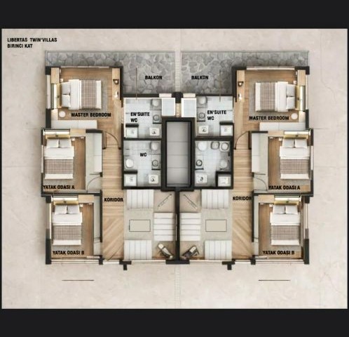Gazimağusa Tuzla Bölgesi'nde 3+1 İkiz Villa Projemiz Satışta... - Fotoğraf 1