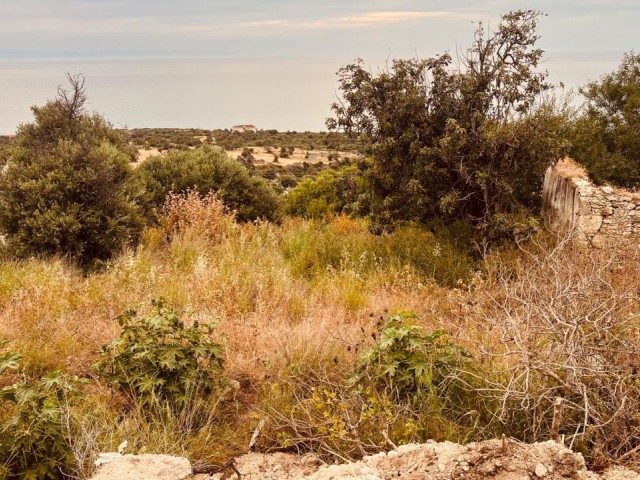 Girne, Kayalar köyünde önü kesilmez manzaralı 2050m2 (1 dönüm 2 evlek 475ay2) Eşdeğer koçanlı arazi. 05338403555 - Fotoğraf 3