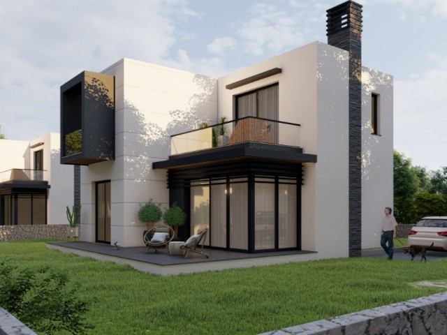 MUHTEŞEM MANZARAYA SAHİP GİRNE Karmi'de satılık 4+1 özel havuzlu, bahçeli triplex villa! Masrafsız, KDV, trafo dahil fiyat! - Fotoğraf 3