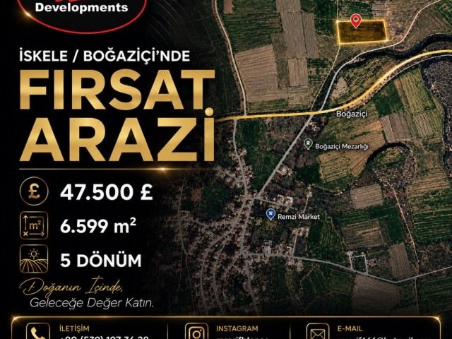 İskele/Boğaziçi’nde Fırsat Arazi