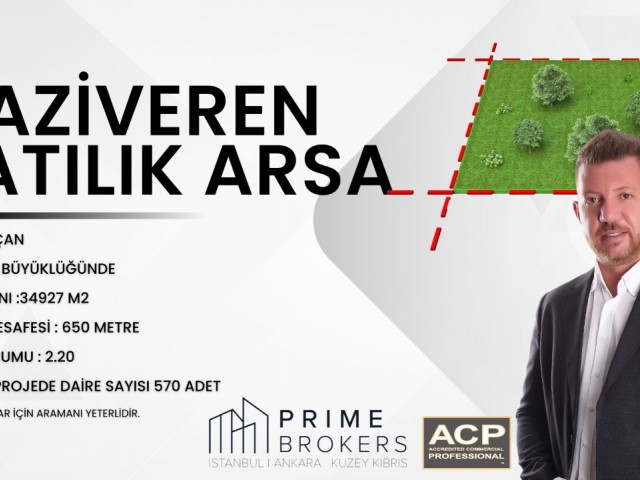 GAZİVERENDE SATILIK PROJELİ ARSA !