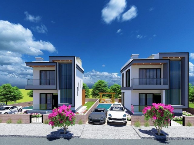 İskele Merkez Dokuz Evler Satılık 3+1 Villa - Fotoğraf 1