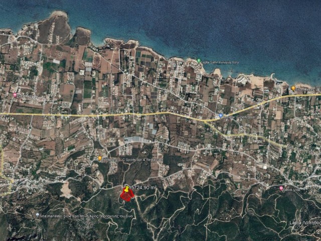 Girne Lapta Tırnaztepe Satılık Arazi - Fotoğraf 2