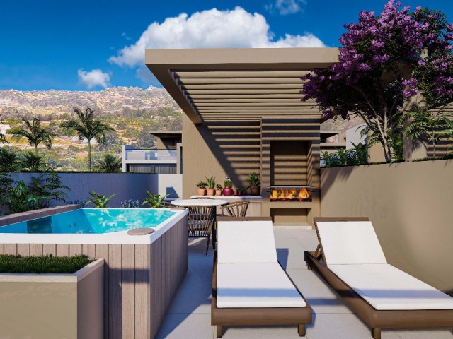 Girne Esentepe Satılık Studio ve 2+1 Penthouse Daireler - Fotoğraf 1