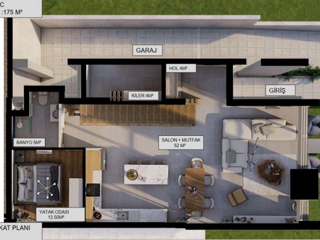 Nice 3 Bedroom Villa For Sale Location Karagac Pinewood Girne - Fotoğraf 3