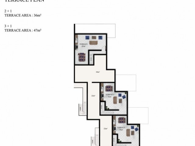 Elegant 2 Bedroom Penthouse For Sale Location Esentepe Girne North Cyprus (Sea Magic Royal) - Fotoğraf 1