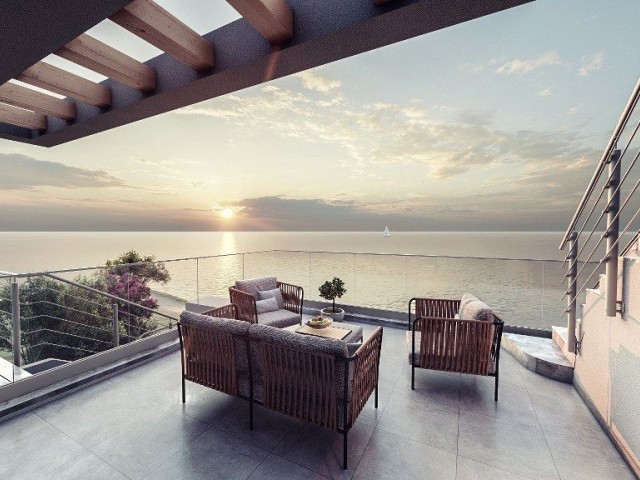 Adorable Seafront 2 And 3 Bedroom Penthouse Apartment For Sale Location Esentepe Girne North Cyprus (Poseidon) - Fotoğraf 2