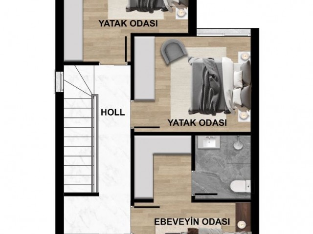 Gazimağusa Yeni boğaziçi Satılık müstakil DUBLEKS 3+1 (Tapu teslimatına kadar taksitler -Esnek ödeme imkanı) - Fotoğraf 2