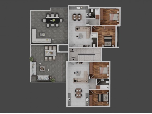 Lefkoşa - Yenikent İn En Merkezi Yerinde Karsısı Yeşil Alan Olan 2+1 , 3+1 ve 2+1 Penthouse Lux Daireler - Fotoğraf 3