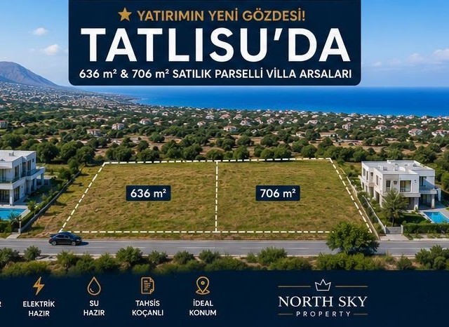 ⭐ Yatırımın Yeni Gözdesi! Tatlısu’da 636 m² & 706 m² Satılık Parselli Villa Arsaları