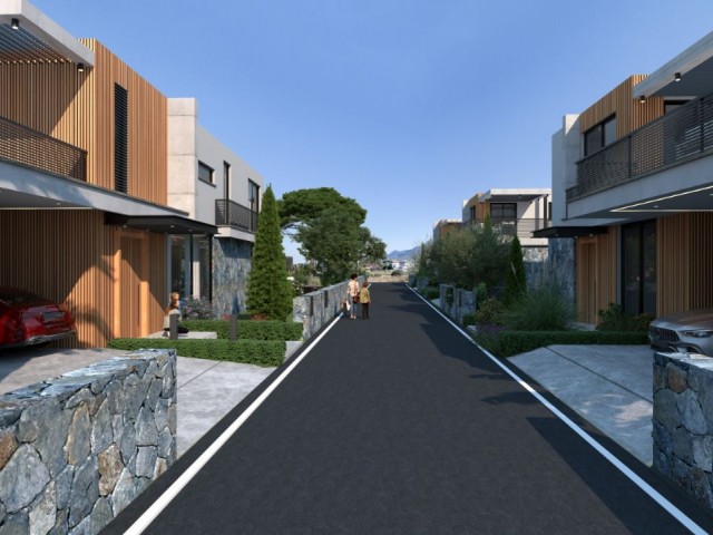 Girne, Karşıyaka’da Denize 100 Metre Yakınlıkta 4+1, 340m2  Lüks Satılık Villalar