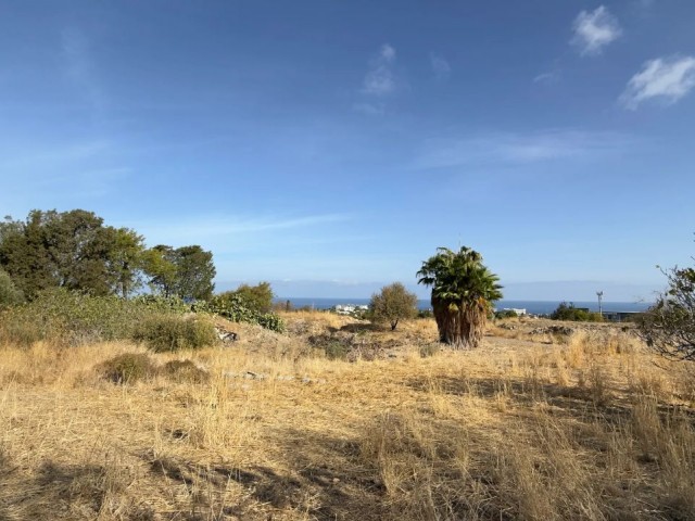 Girne Edremit Karmi’ de Muhteşem Deniz Manzarasına Sahip Satılık 3442m2 Arsa - Fotoğraf 1