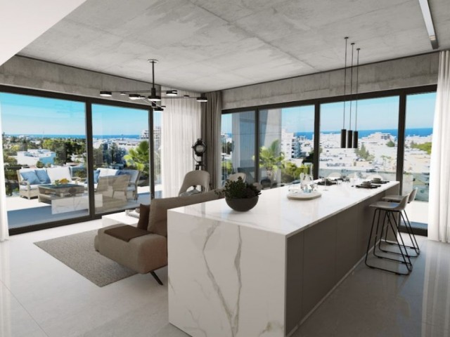 Girne Merkez’de 2+1, 121m2 Modern Mimariye Sahip Satılık Lüks Penthouse Daireler - Fotoğraf 3