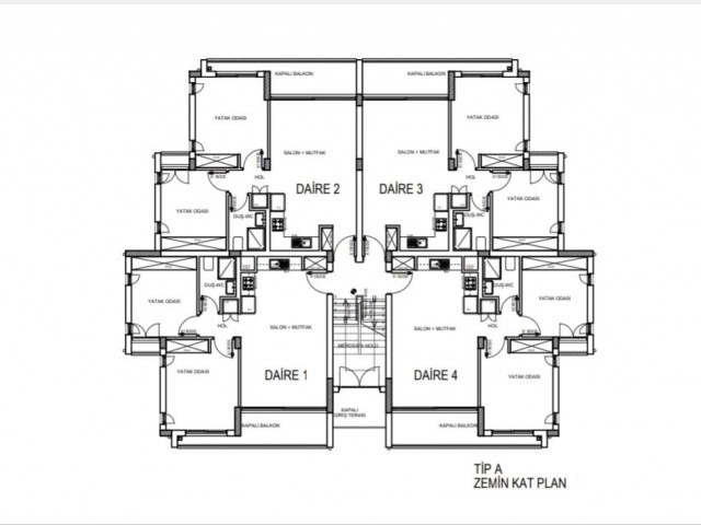 Girne Alsancak’ta 2+1, 75m2, Ortak Havuzlu Site içerisinde Satılık Apartman Daireleri - Fotoğraf 4
