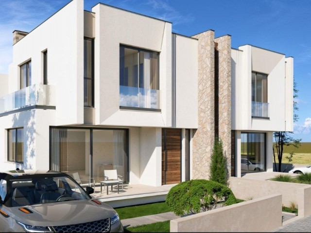 Lefkoşa Batıkent’ te 3+1, 150m2, Şömineli, Bahçeli, Türk Malı, Satılık Villalar - Fotoğraf 4
