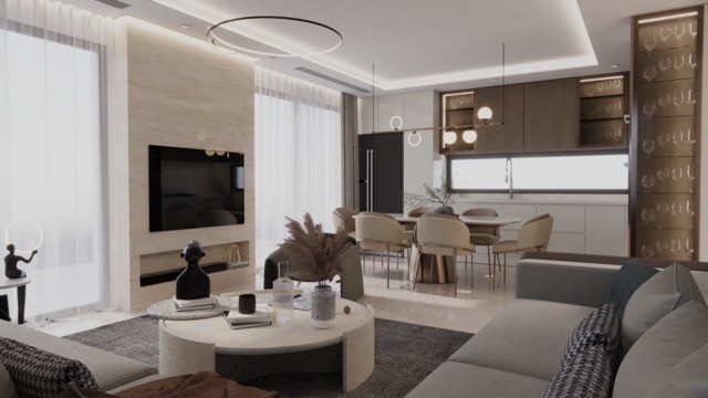 Girne, Lapta’da Satılık Modern Mimariye Sahip, 4+1, 215 m², Özel Havuzlu Villalar - Fotoğraf 2