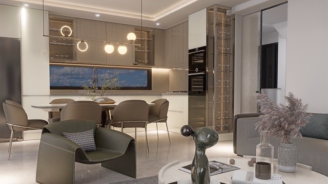 Girne, Lapta’da Satılık Modern Mimariye Sahip, 4+1, 215 m², Özel Havuzlu Villalar - Fotoğraf 3
