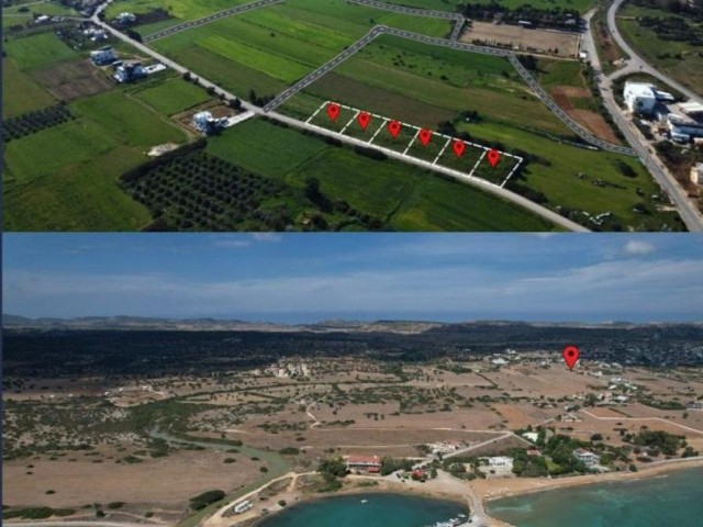 İskele Kumyalı Sahil yolu üzerinde , denize yürüme mesafesinde satılık 817 m2 arsalar - Fotoğraf 4
